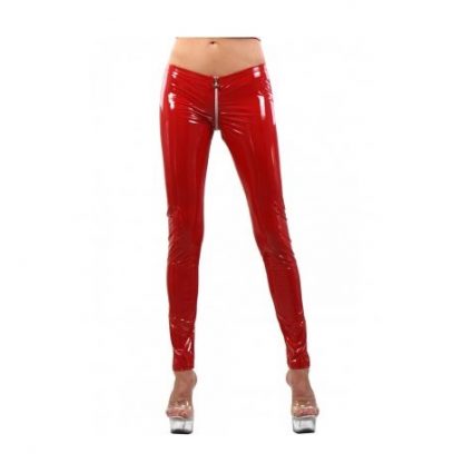 Punaiset PVC Leggingsit