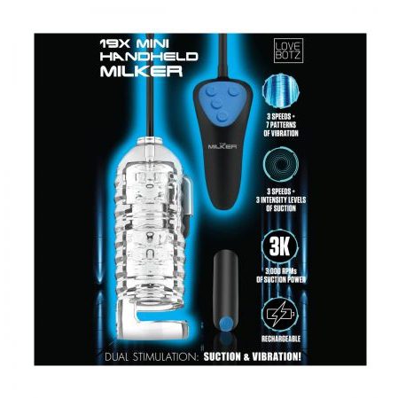 19X mini handheld milker , lypsävä masturbaattori