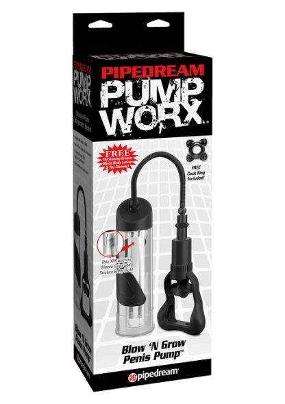 Pipedream pump worx penispumppu, blow n grow