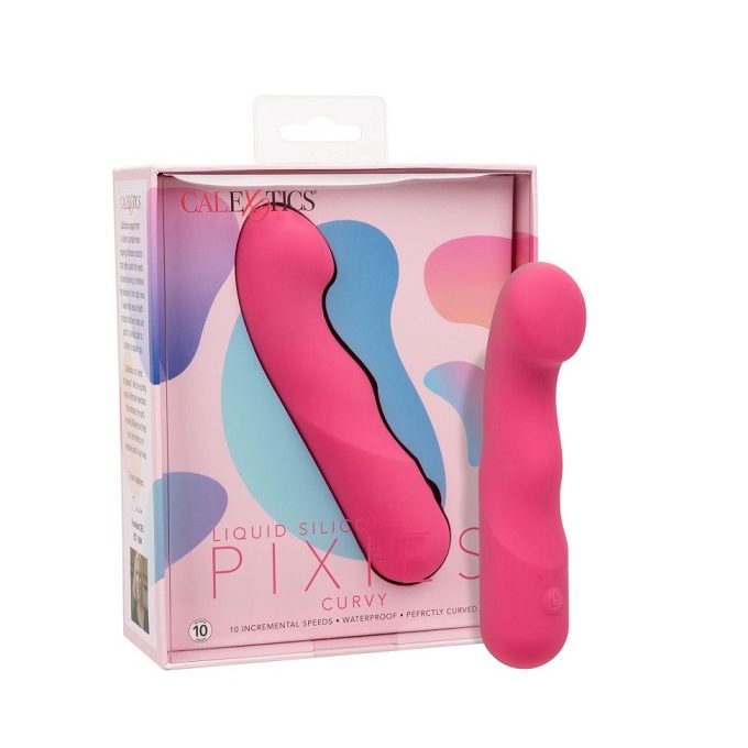 Pixies Curvy vibraattori, nestemäistä silikonia