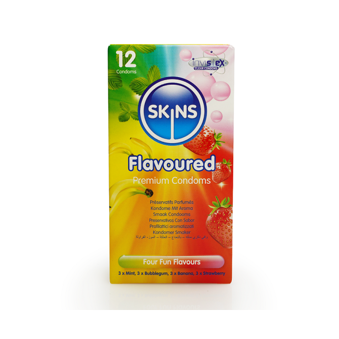 SKINS Flavoured makukondomit 12 kpl