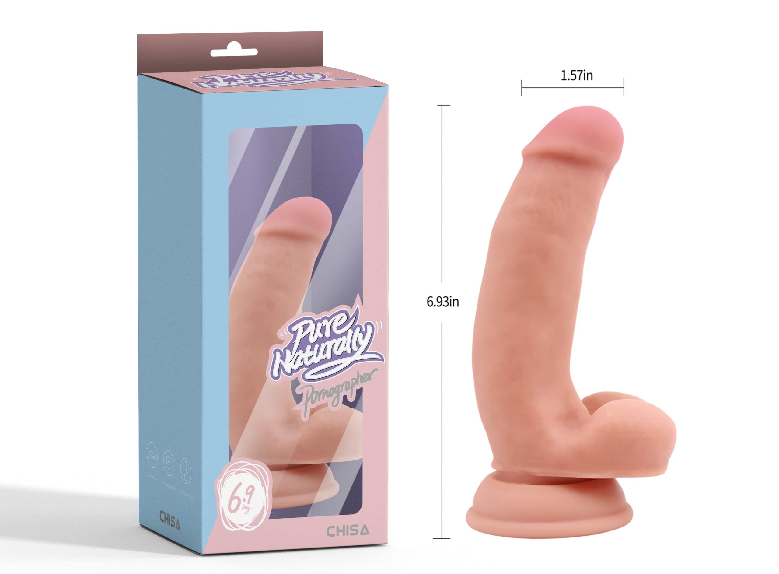 Pure Naturally - Dildo 17.6cm Vaalea - Image 5