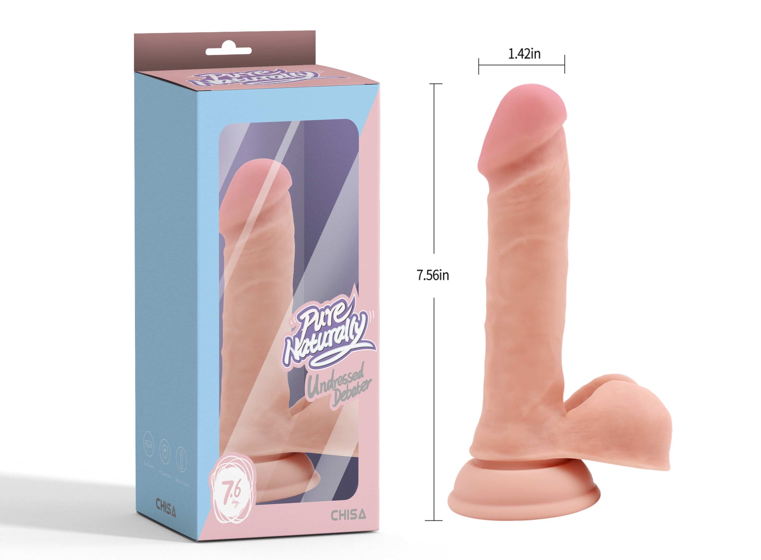 Pure Naturally - Dildo 19.2cm Vaalea - Image 5